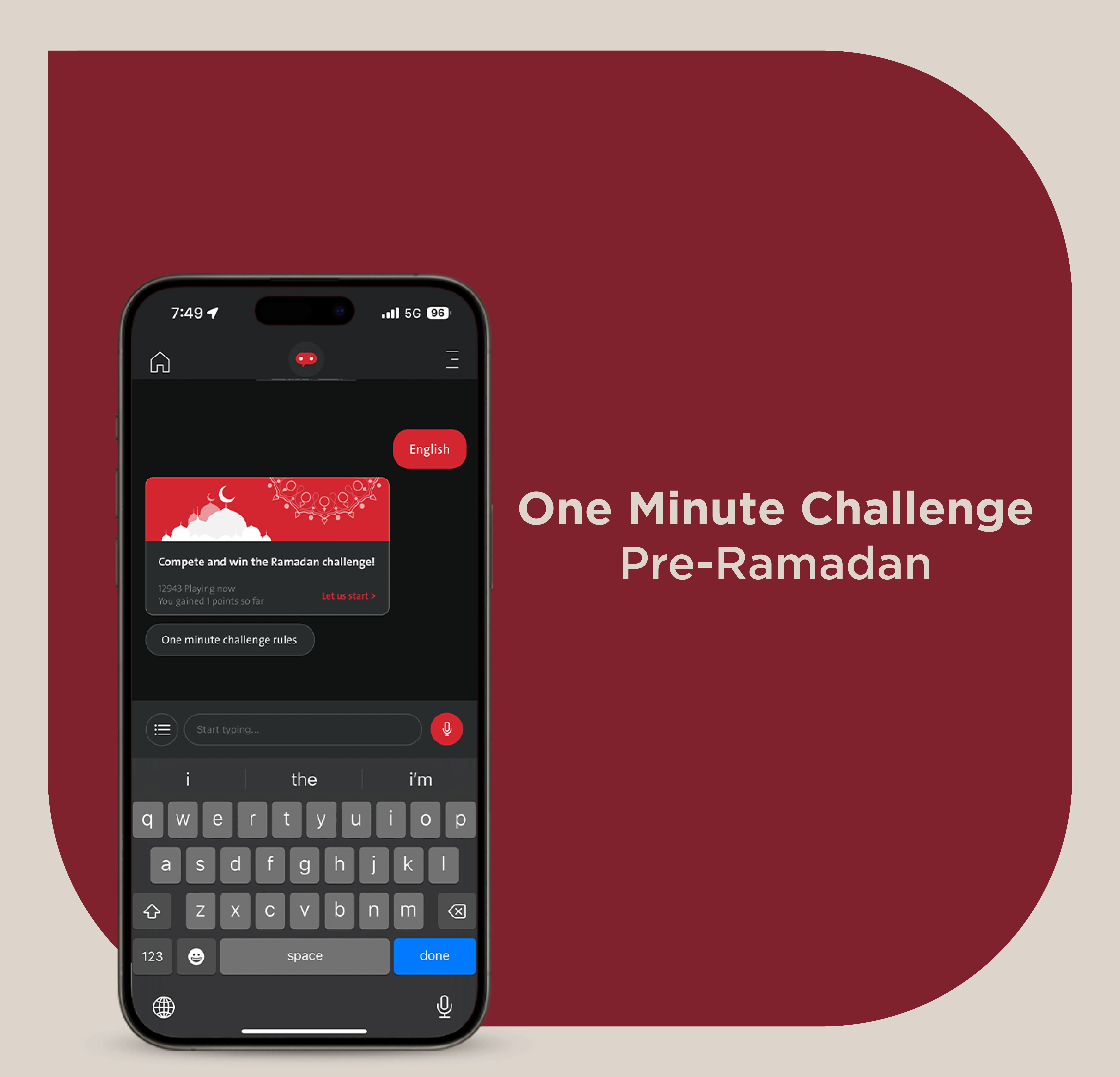 Kicking Off The One Minute Challenge Pre-Ramadan!